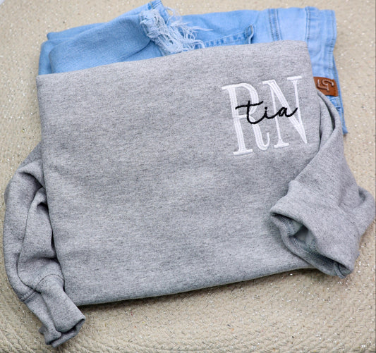 RN + Name Sweatshirt