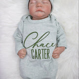Personalized Baby Gown & Hat