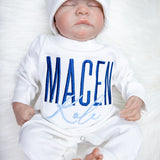 Personalized Baby Jumpsuit & Hat