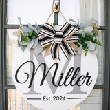 Last Name Door Sign/Hanger
