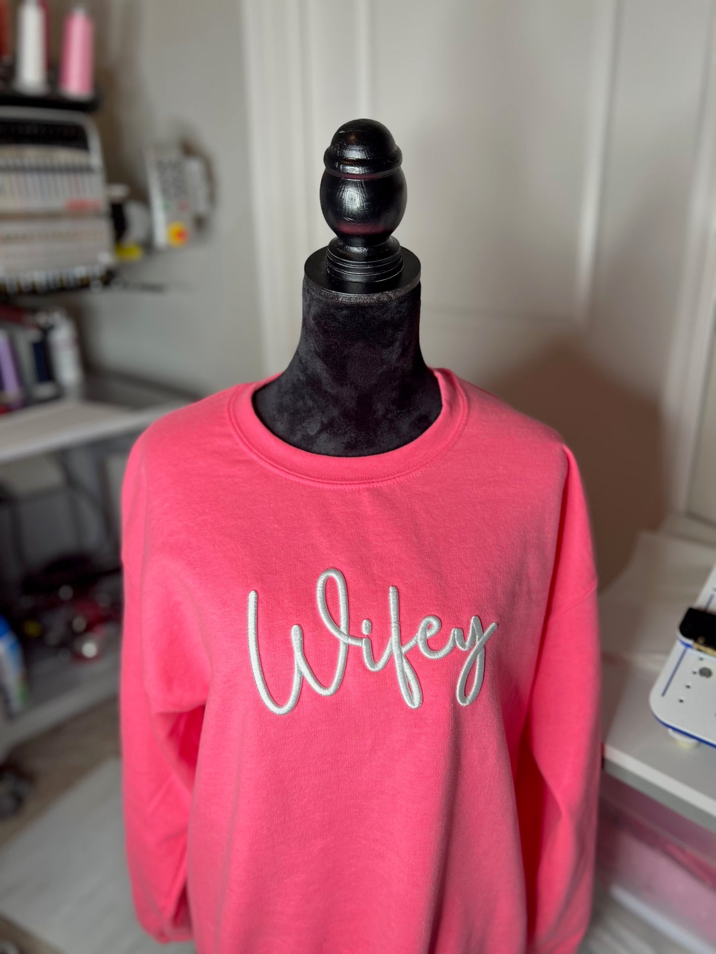 Wifey 3D Puff Sweatshirt