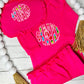 Monogrammed Name Baby Gown & Bib