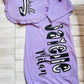 Monogrammed Name Baby Gown & Bib