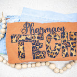 Leopard Pharmacy Tech Shirt| Gift for Pharmacy Tech | Comfortable Pharm tech Apparel | Appreciation Gift