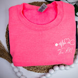 Personalized Registered Nurse Sweatshirt | Gift for Nurse | Comfortable Nursing Apparel | Nurse Appreciation Gift