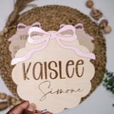 Baby Announcement Sign With Birth Stats