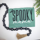 Spooky Mama Comfort Colors Shirt  Halloween Mom Shirt  Fall Mama Shirt  Retro Bat Tee  Embroidered Spooky Season Shirt
