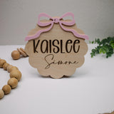 Baby Announcement Sign With Birth Stats