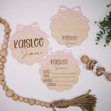 Baby Announcement Sign With Birth Stats